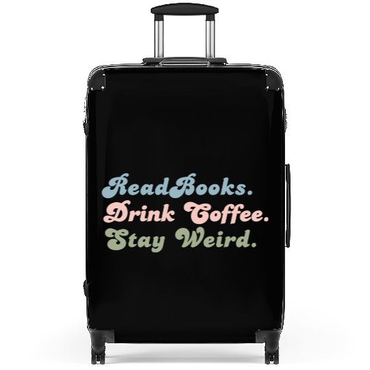 Funny Coffee Lover Gift Funny Book Lover Gift Suitcases