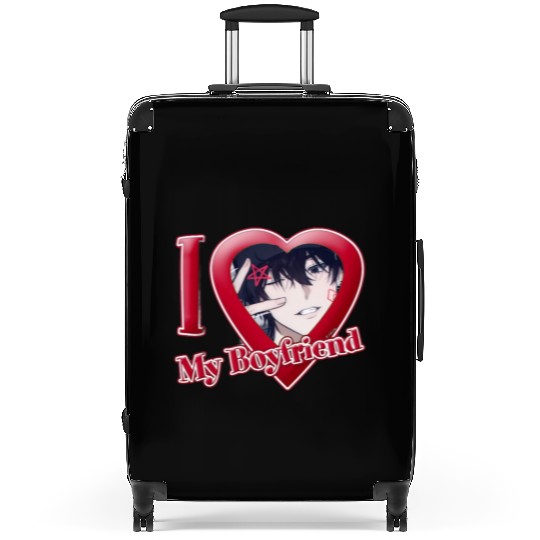 I Love My BF – Cute Minimal Logo Suitcases