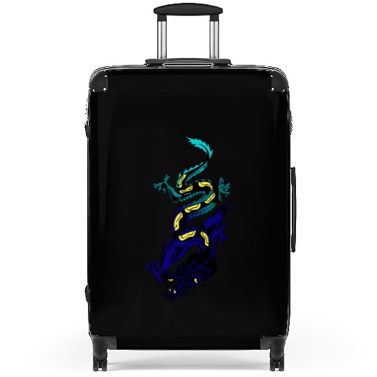 Japanese Dragon Suitcases