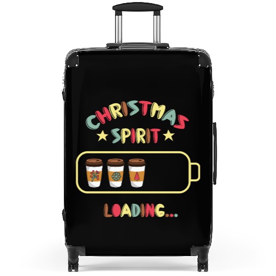 Christmas Spirit Loading X mas Coffee Suitcases