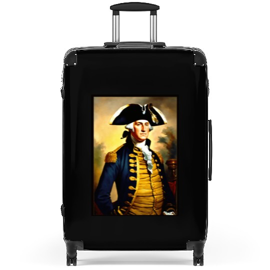 George Washington in revolutionary bttlefield a Suitcases