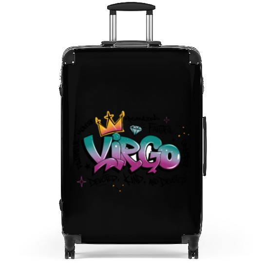 Virgo Graffiti Zodiac Art Suitcases