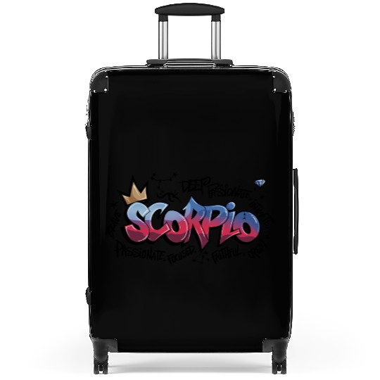 Scorpio Graffiti Zodiac Art Suitcases