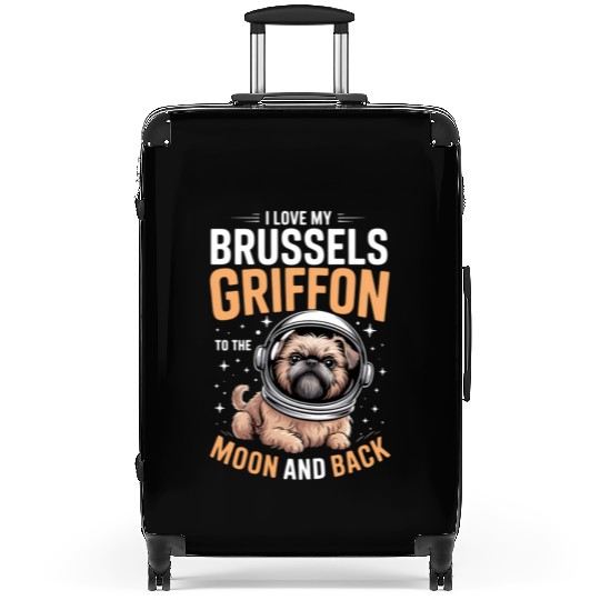 Dog Owner Puppy Lover I Love My Dog Brussels Suitcases
