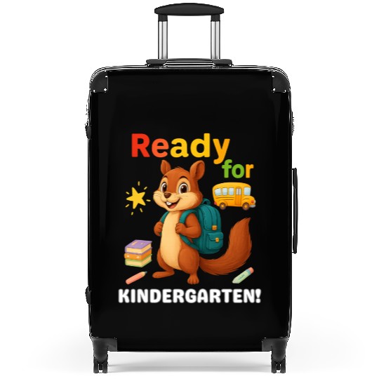 Squirrel Ready for Kindergarten Back to School Suitcases