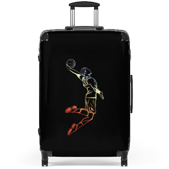 Basketball Player Sketch Suitcases