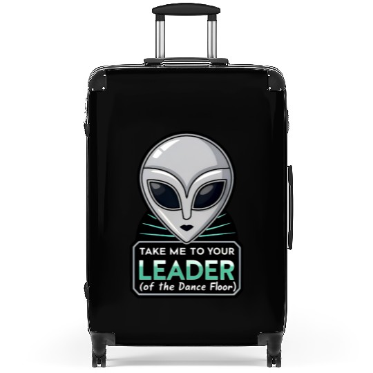 Take Me To Your Leader Alien Rave Retro 2000s Y2K Suitcases