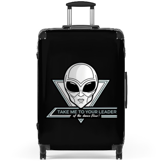 Take Me To Your Leader Alien Rave Retro 2000s Y2K Suitcases