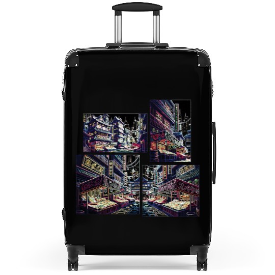 Where Tradition Meets Neons Twilight Suitcases