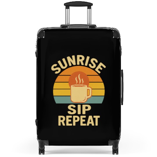 Sunrise Coffee Loop Design Suitcases