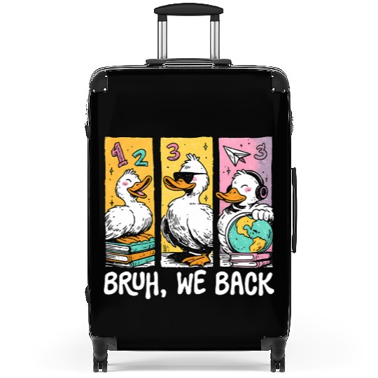 Bruh We Back Silly Goose Back to School Suitcases