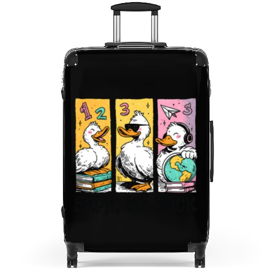 Bruh We Back Silly Goose Back to School Suitcases