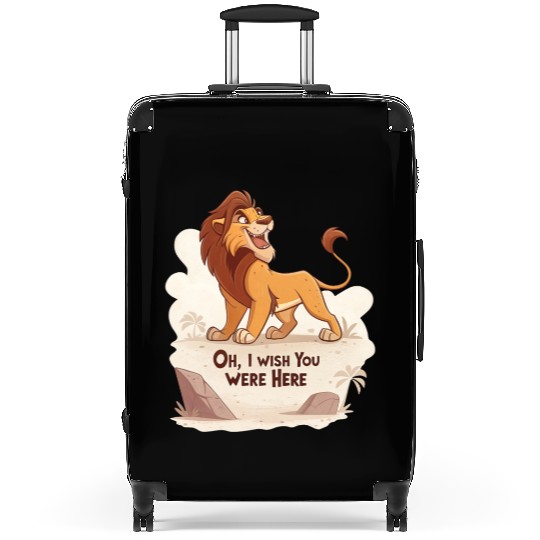 Lonely Lion Longing Suitcases