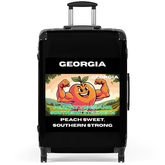 Georgia Peach State Art Suitcases