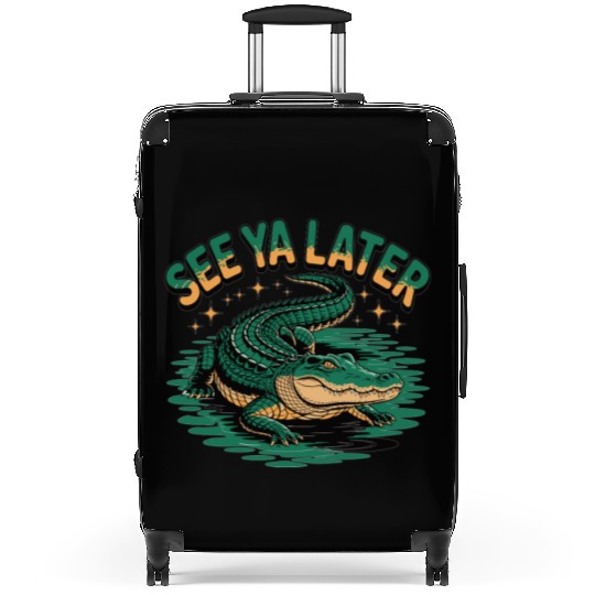 See Ya Later Alligator Retro Gator Joke Suitcases