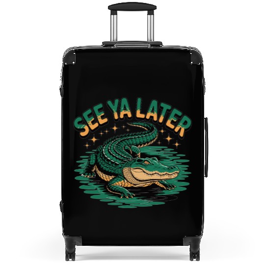 See Ya Later Alligator Retro Gator Joke Suitcases
