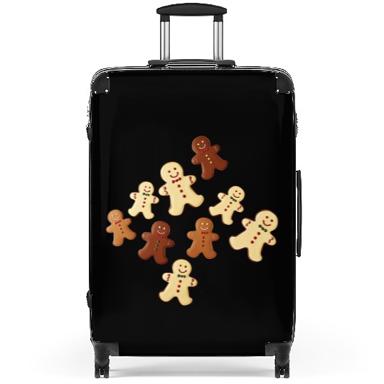 Gingerbread Man Cookie Christmas Suitcases