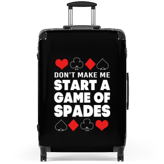 Spades Poker Card Game Suitcases