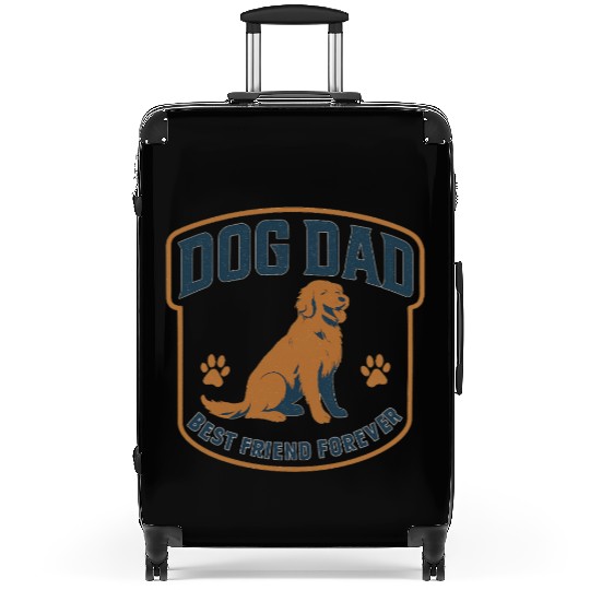 DOG DAD Best friend forever Suitcases