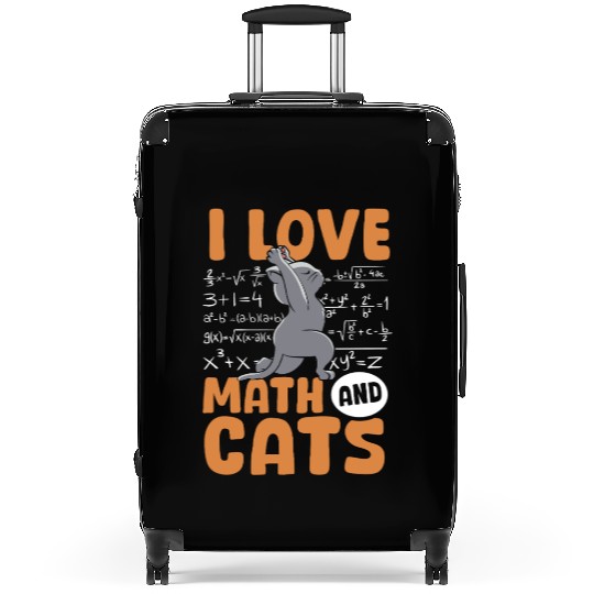 I Love Math Cats Cat Lover Science Teacher Student Suitcases