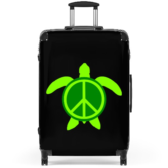 Water Turtle Peace Victory Love Cute Symbol Logo Suitcases