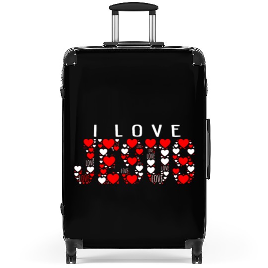 I LOVE JESUS Suitcases