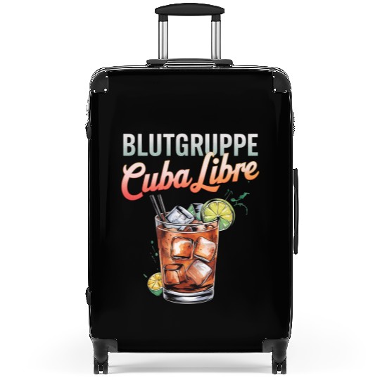Blutgruppe Cuba Libre Cocktail Bartender Suitcases