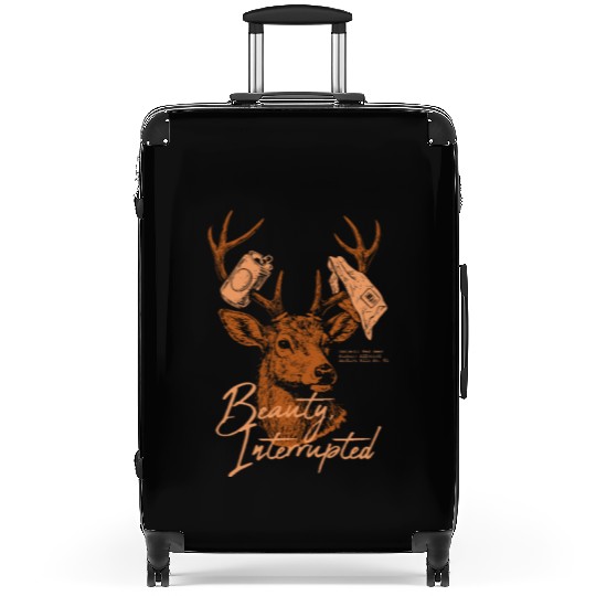 Beauty Interrupted –Realistic Red Deer Environment Suitcases