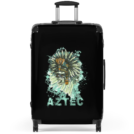 Aztec Warrior Spirit Suitcases