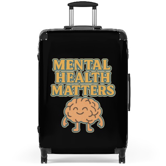 Mental Health Matters Hand-Drawn Illustration Suitcases