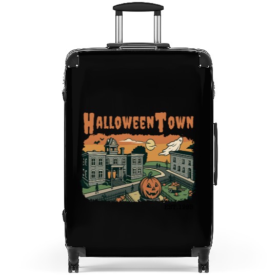 Halloweentown Spooky Sunset Scene – Vintage Hallow Suitcases