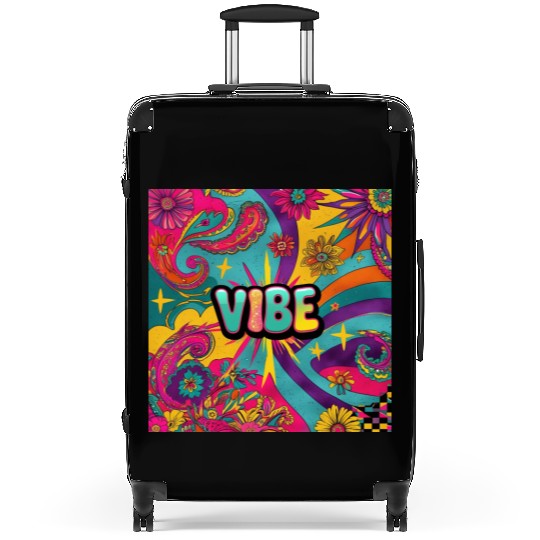 Stay Wild - Psychedelic Boho 70s Vibes Suitcases