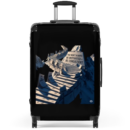 "You Won’t Always Be Motivated—Be Consistent" Suitcases