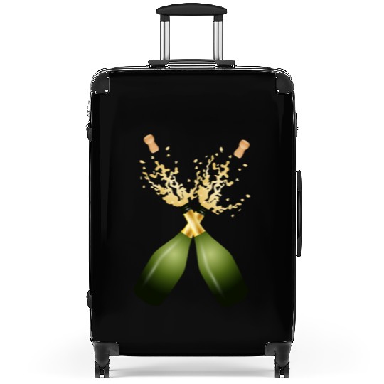 Two Champagne Bottles – for New Year's Eve & Party Suitcases