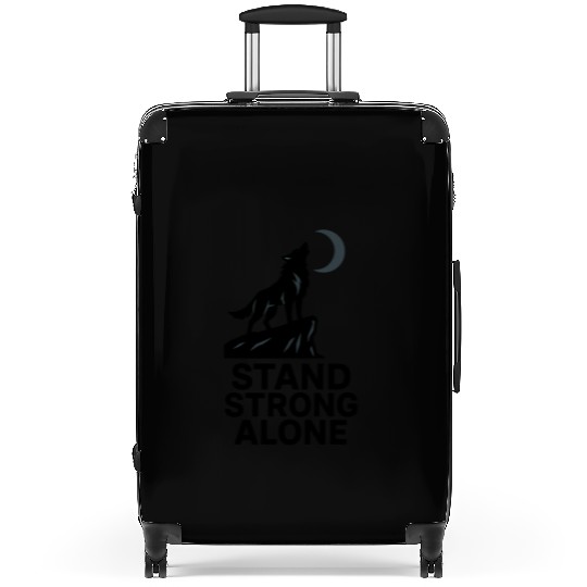 Stand Strong Alone – Lone Wolf Cliff Design Suitcases