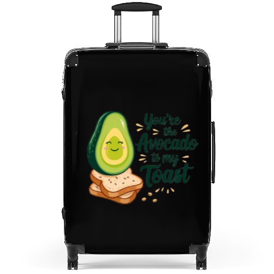 Avocado Toast Pun Design Suitcases