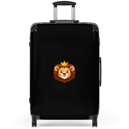 Royal Lion with Heart Motif Suitcases