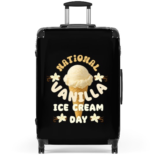 National Vanilla Ice CreaM Day Design Suitcases