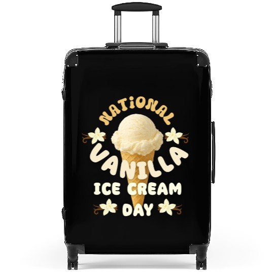 National Vanilla Ice CreaM Day Design Suitcases