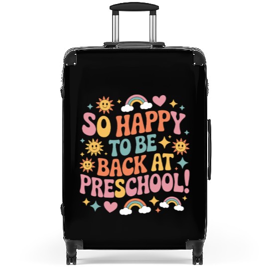 Funny Back to School Preschool Teacher Suitcases