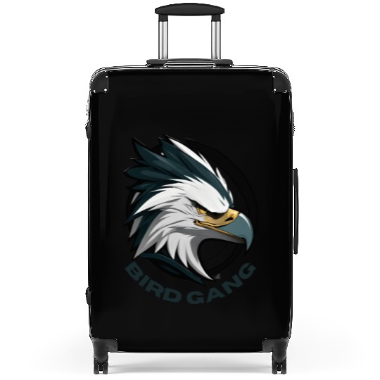 Majestic Eagle Bird Ganging Logo Suitcases