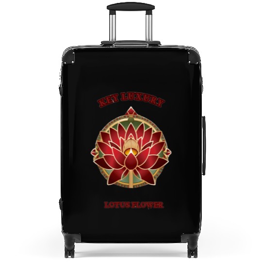 Luxury Lotus Mandala Design Suitcases