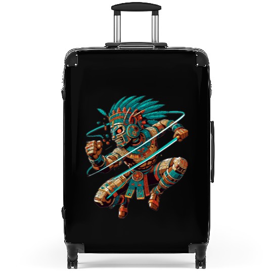 Aztec Warrior - Inca Maya Mayans Suitcases