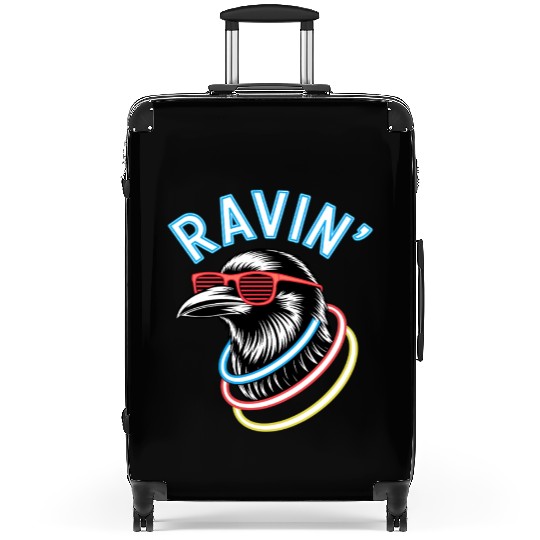 Ravin' Rave Festival Fun with Cool Raven Suitcases