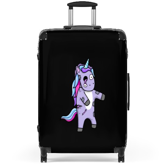 Cute Zombie Unicorn Plush Design Suitcases
