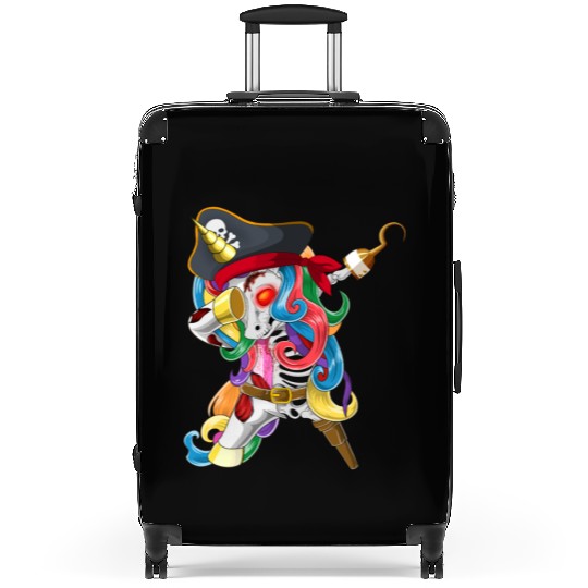Halloween Dabbing Zombiecorn Zombie Pirate Unicorn Suitcases