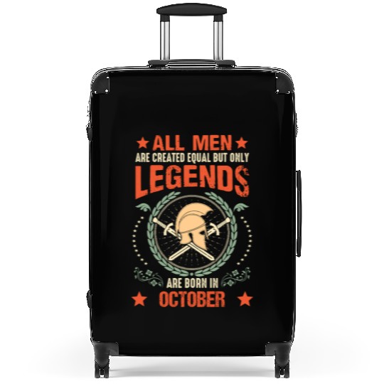 Sparta Legend Born in October Suitcases