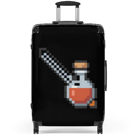Pixel Art Vampire Potion Design Suitcases