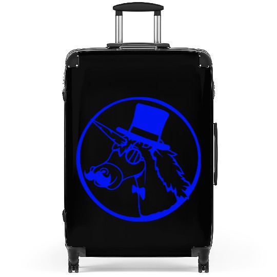 Unicorn Sir Gentleman Mr. Rich Monocle Top Hat Fun Suitcases