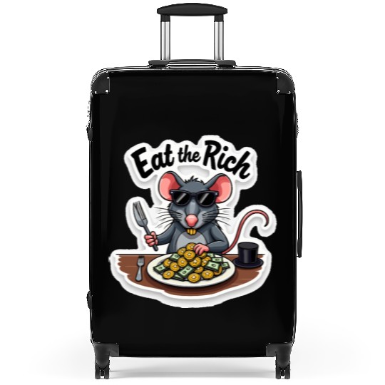 Eat the Rich Rat – Street Rebellion Suitcases